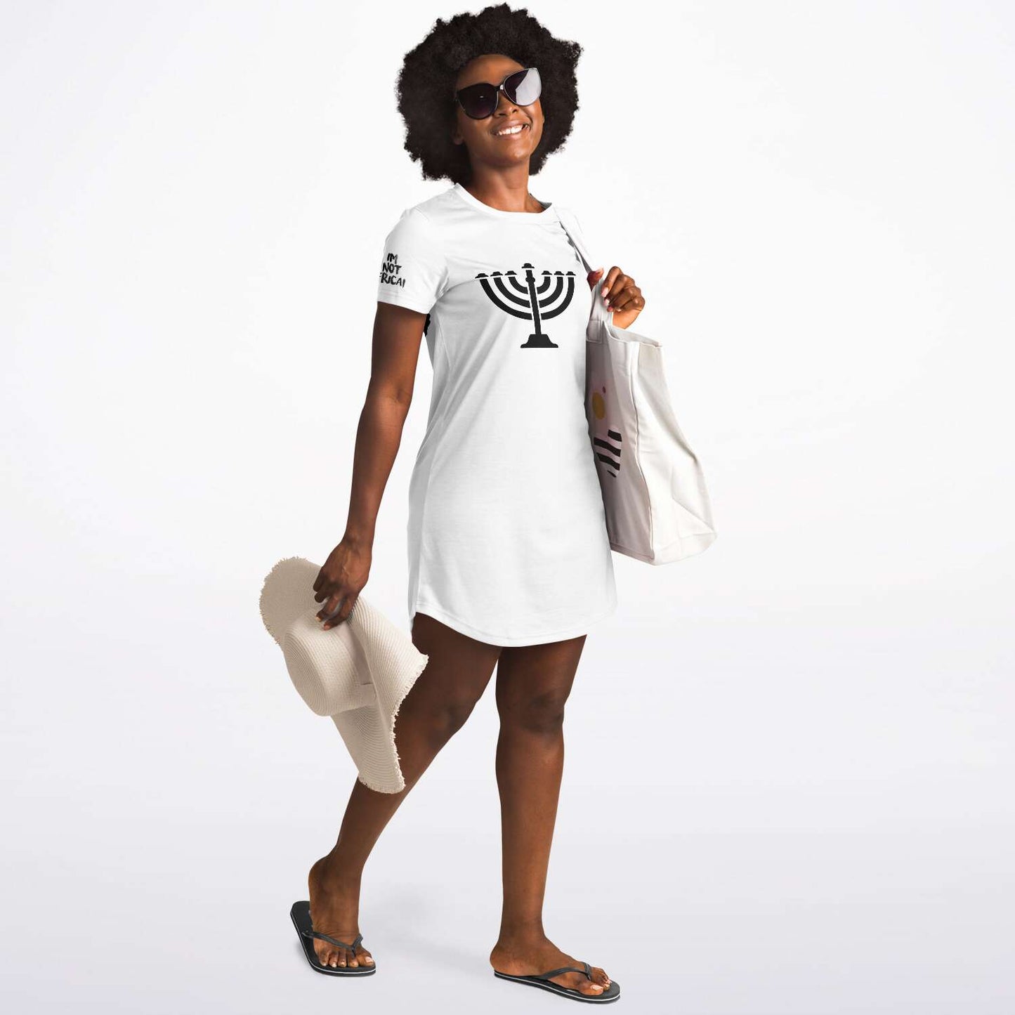 Hebrew Israelite Women's "Not Today Esau" Premium Jersey T-shirt Dress