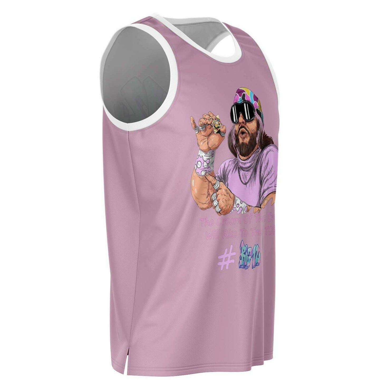 Hebrew Israelite Cream Of The Crop Salmon Basketball Jersey