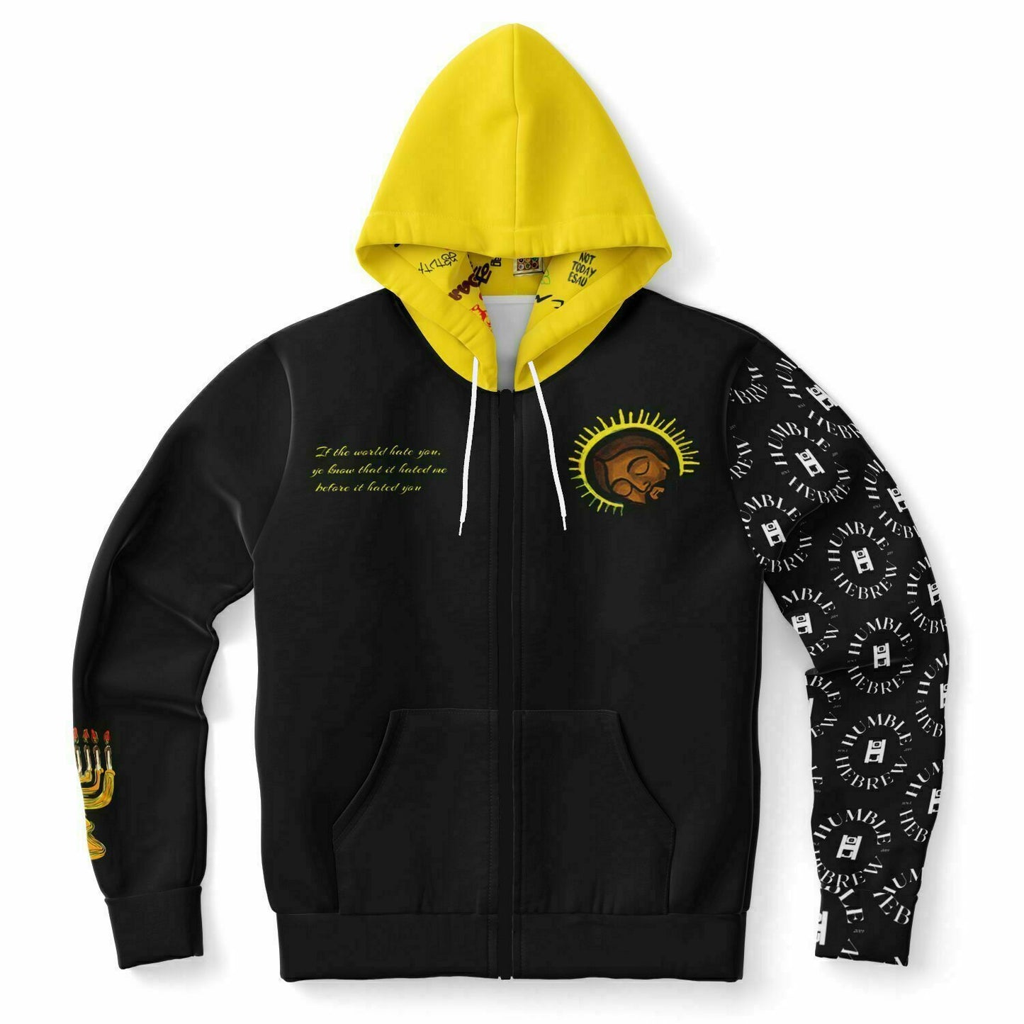 Humble Hebrew Limited Fashion Zip-Up Hoodie