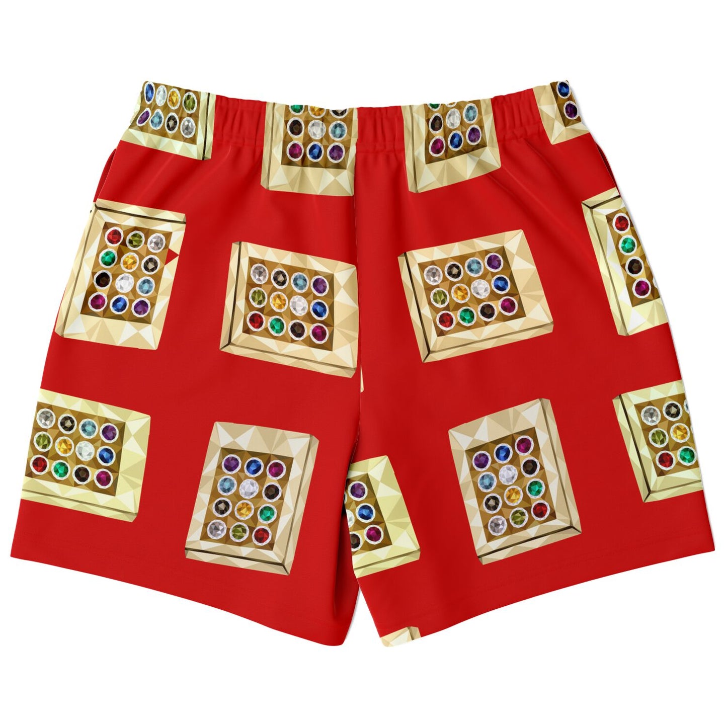 Hebrew Israelite Hoshen Pattern Casual Shorts Red