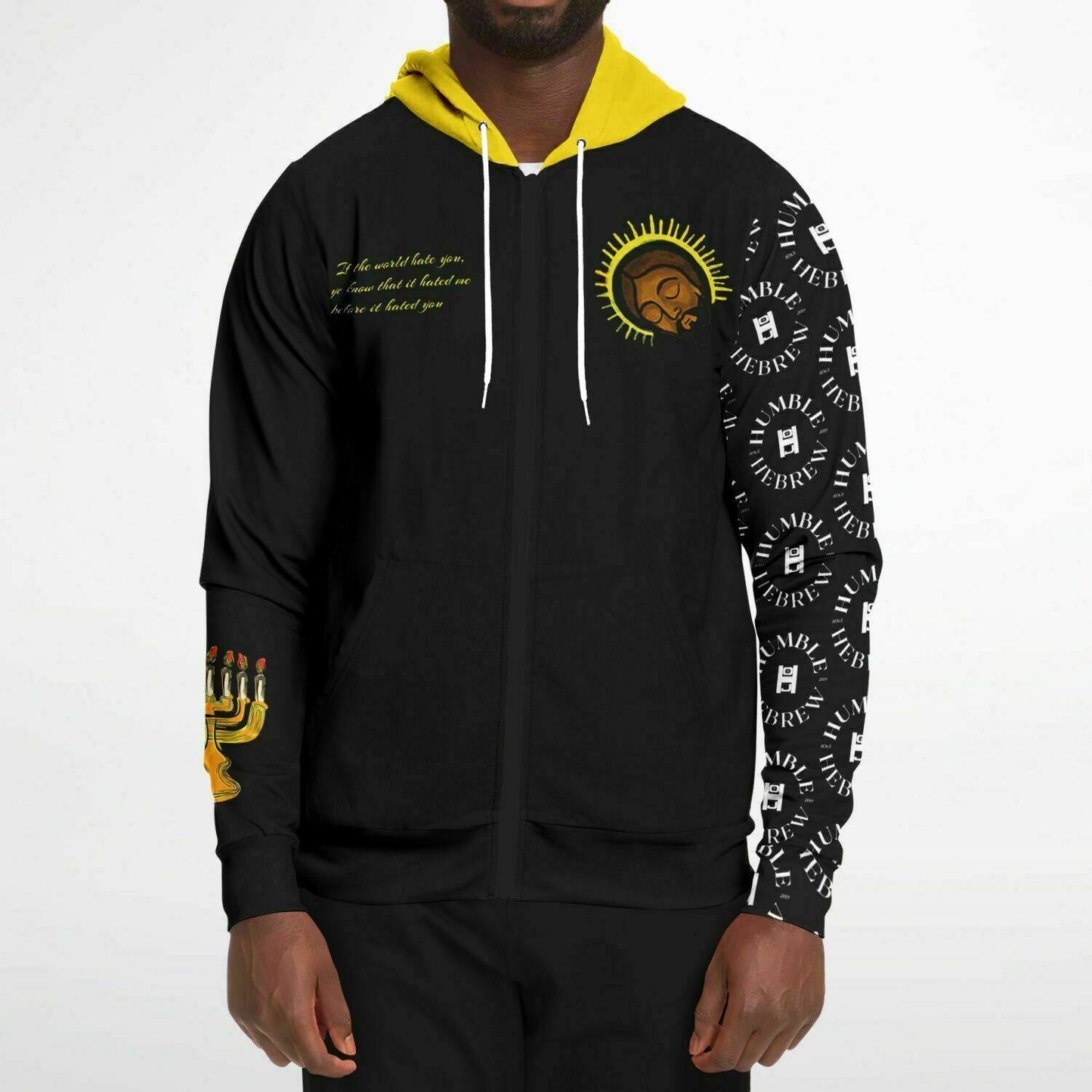Humble Hebrew Limited Fashion Zip-Up Hoodie