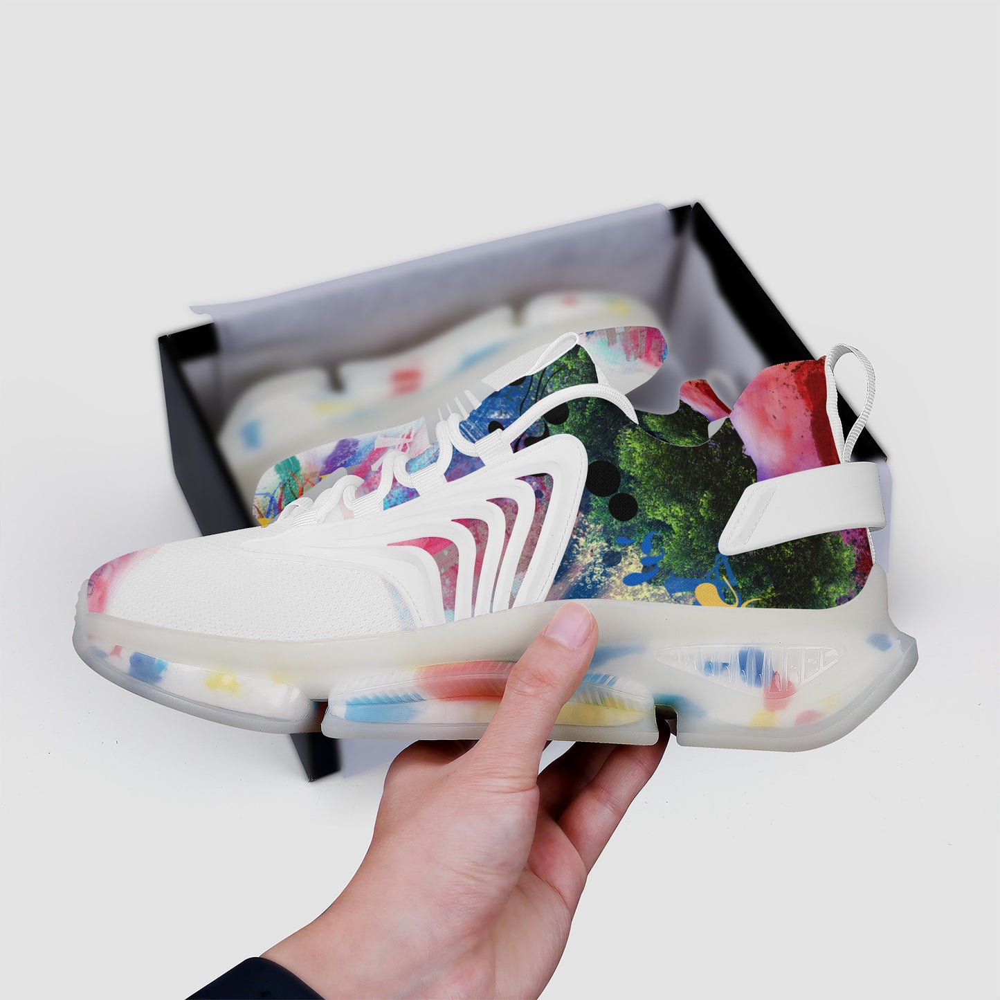 SF_S35 Air Max React Sneakers - White