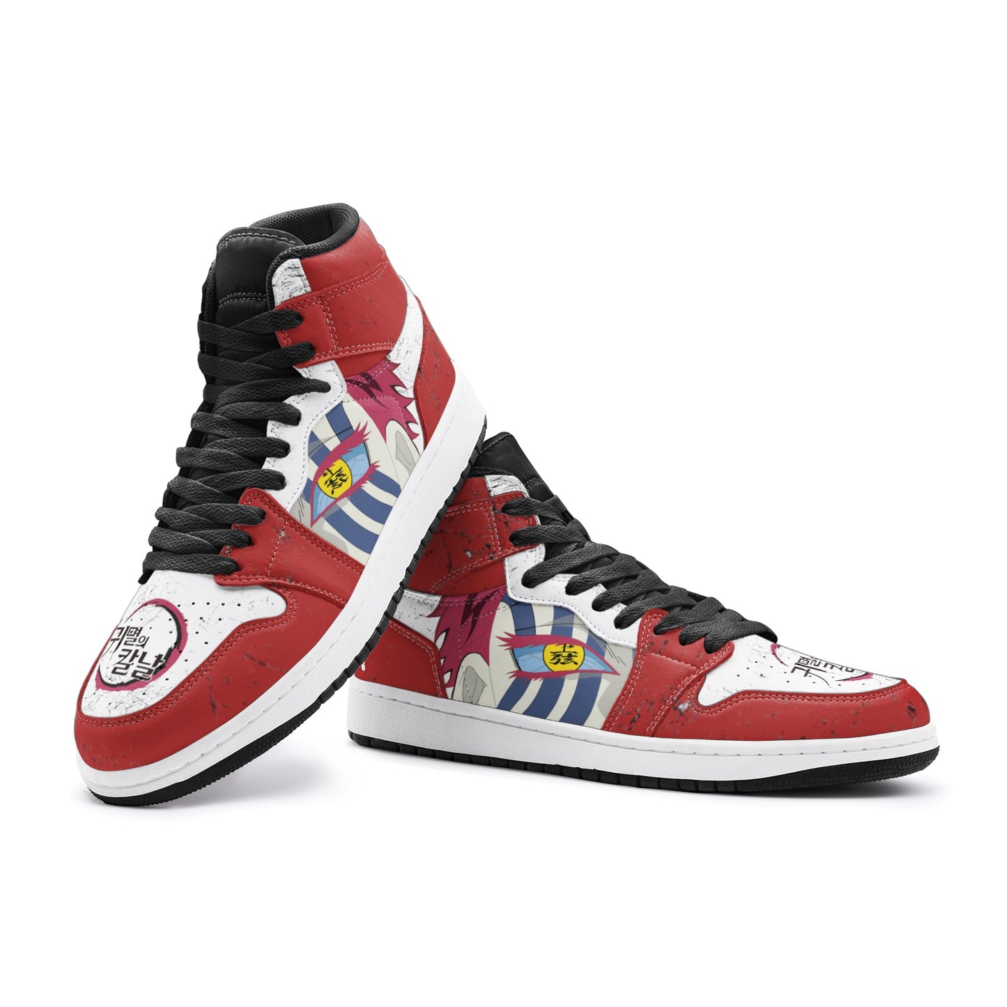 Japan Custom Akaza OG Anime Demon Cosplay Slayer Streetwear Fashion  Unisex Leather Sneakers