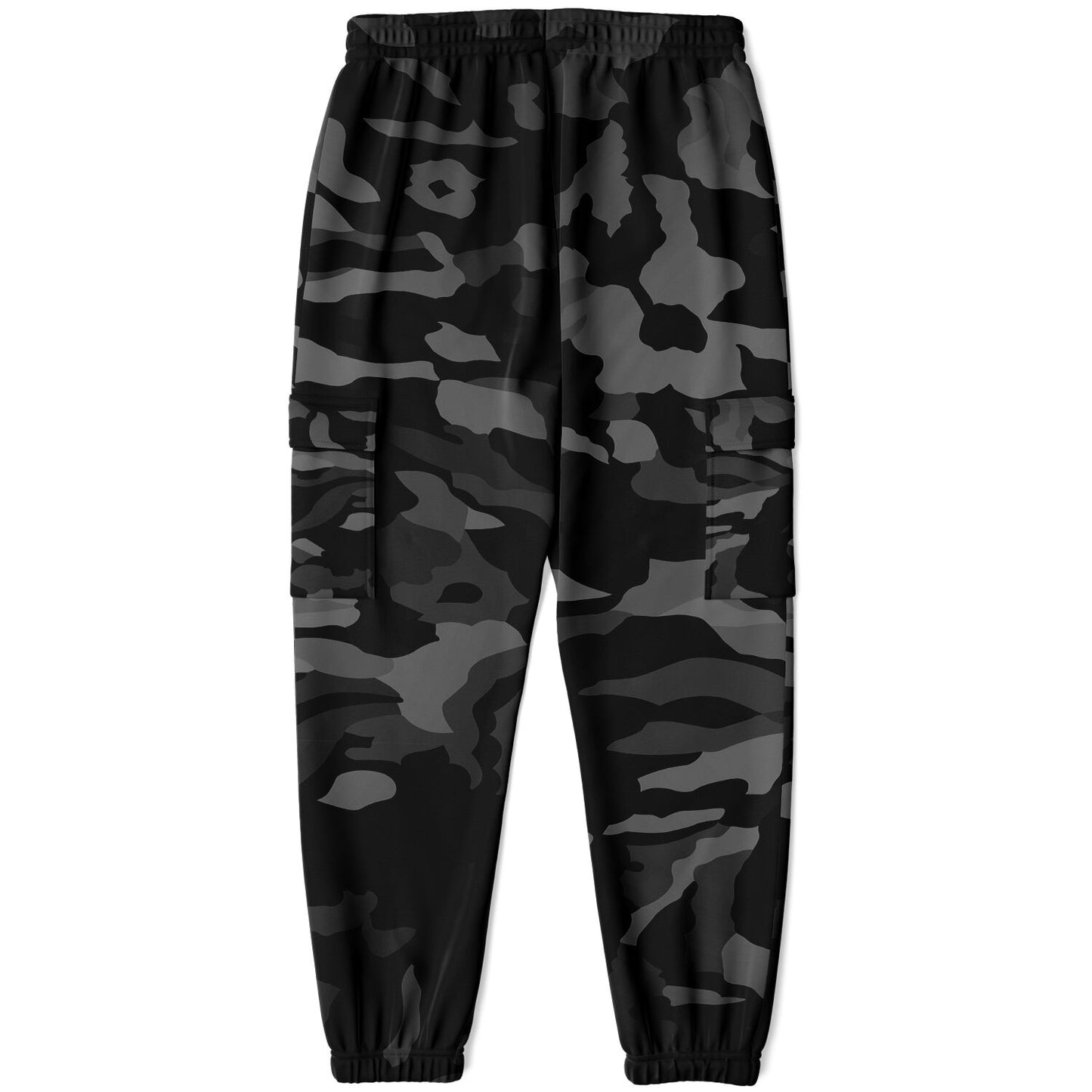 Camo Black Premium Fit Sweatpants w/Cargo Pockets