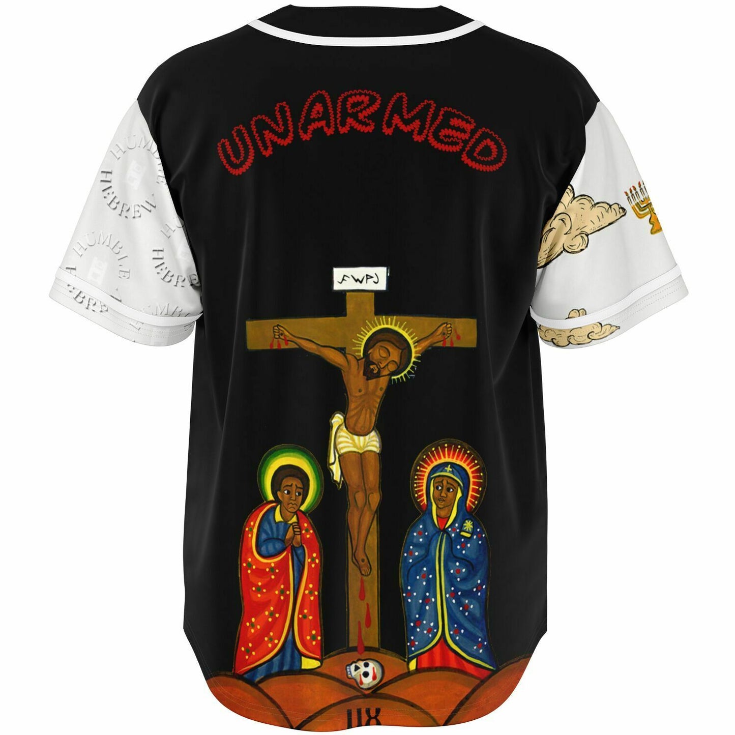 Truth Unarmed Black Baseball Jersey - AOP copy