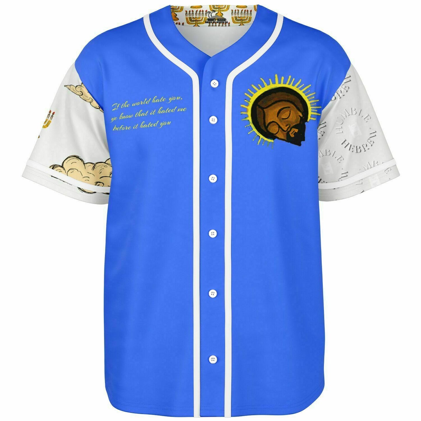 No King But Cesar Royal Blue Baseball Jersey