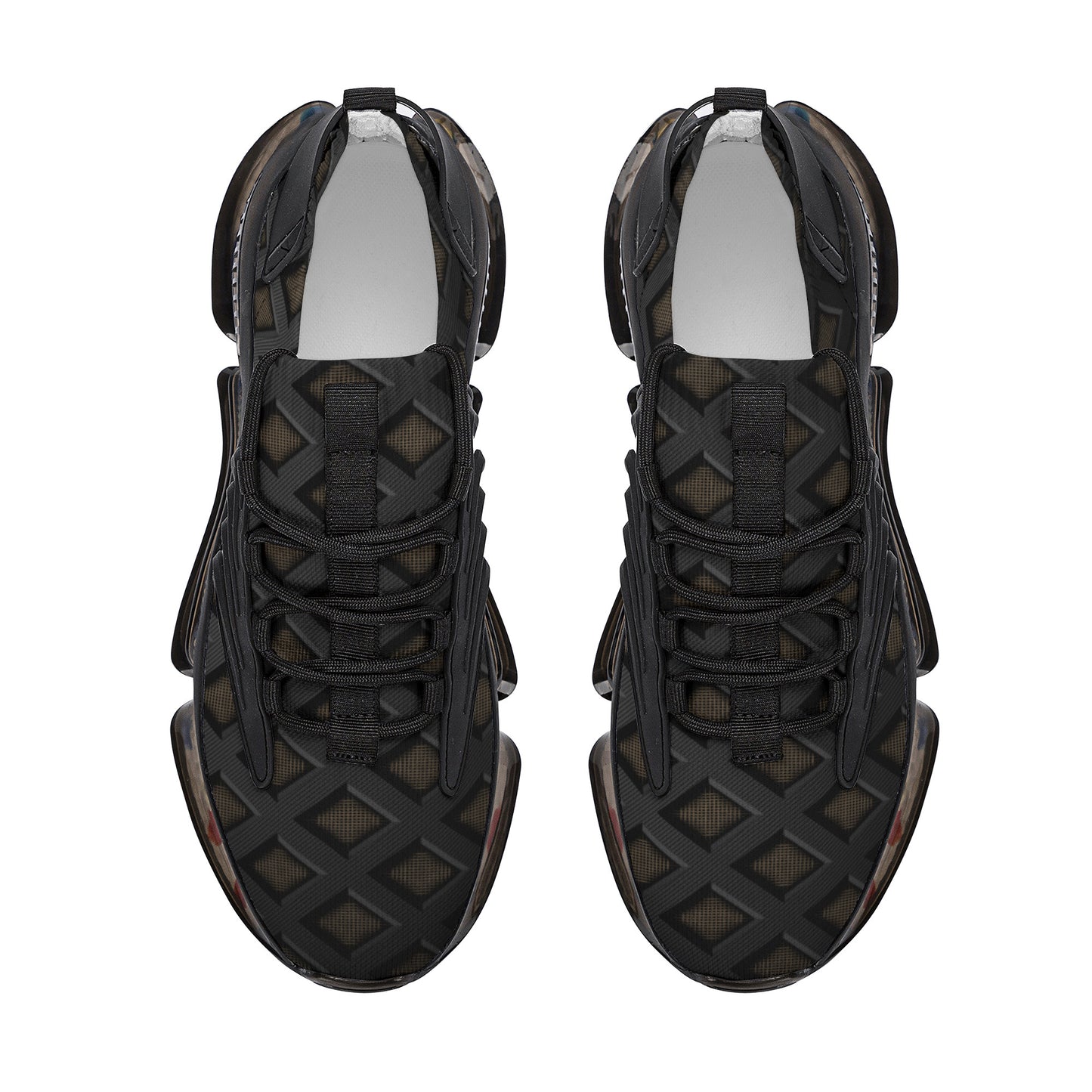 Black Gold React Sneakers - Black