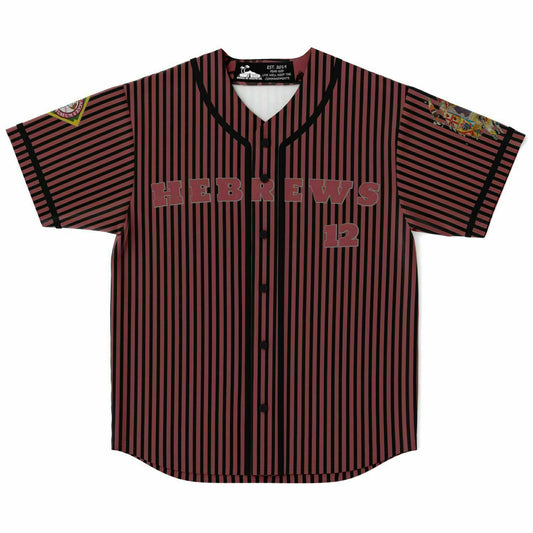 Vintage Maroon Hebrews 12 Negro League Baseball Jersey