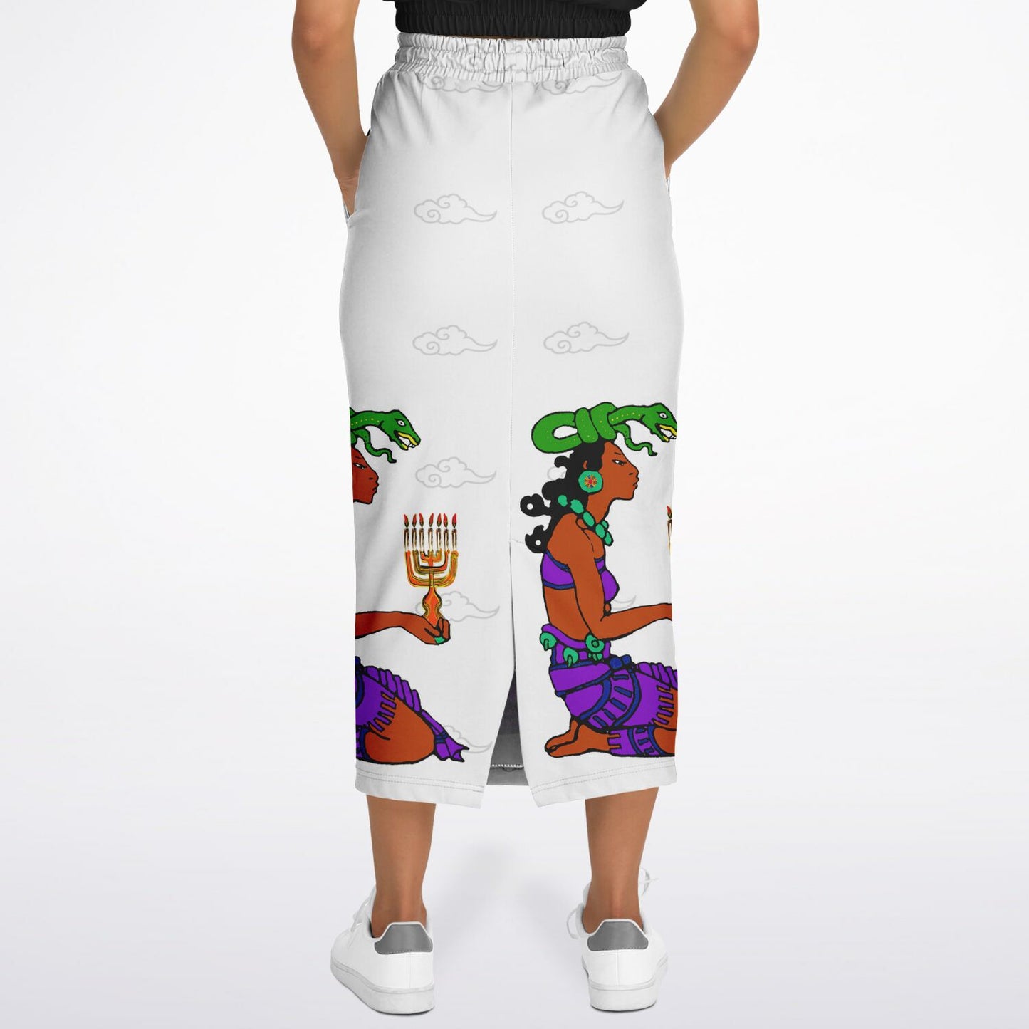 Northern Kingdom Princess Fashion Long Pocket Skirt White