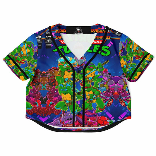 Shredder Ninja Super Hero Anime Cropped Baseball Jersey