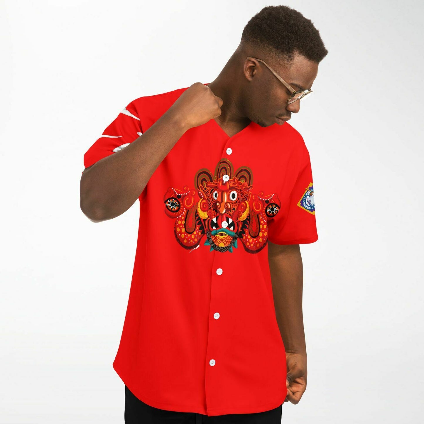 Hebrew Top 10 Baseball Jersey Classic Blood Stone