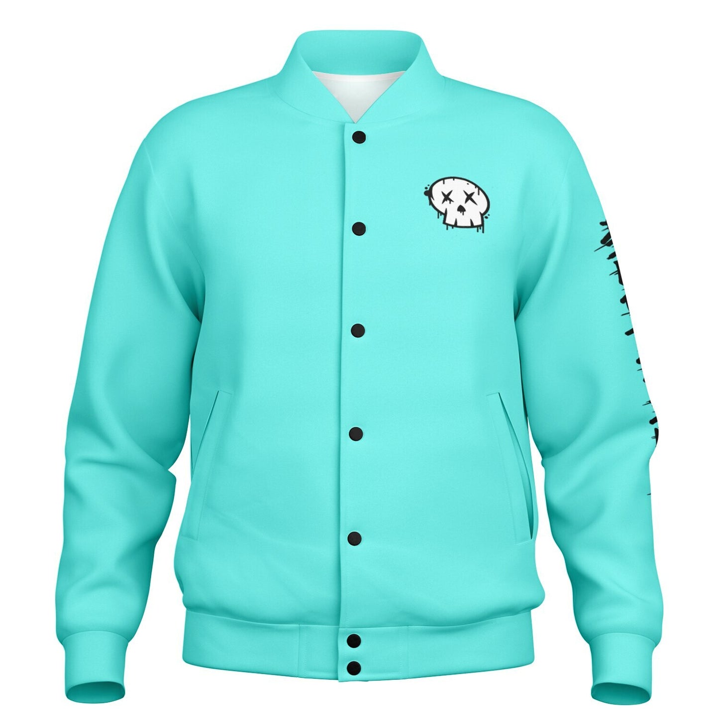 Catch The Leader Teal Baseball Jacket