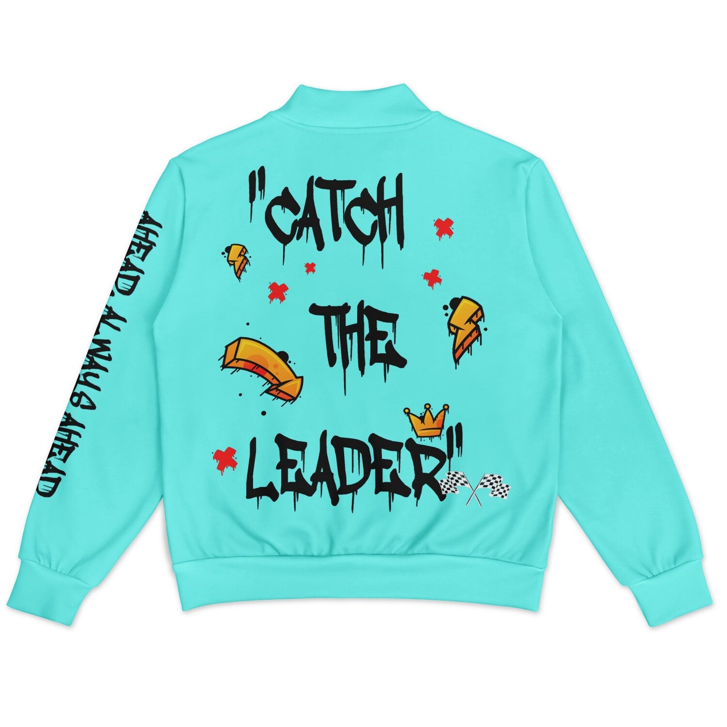 Catch The Leader Teal Baseball Jacket