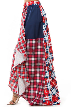 Red Thatcher MAXI SKIRT