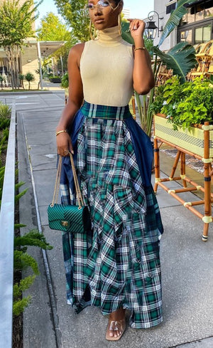 Red Thatcher MAXI SKIRT
