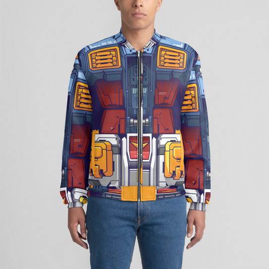 Profound Prototype Anime Gundam RX-78Q Mobile Suit Mens Bomber Jacket