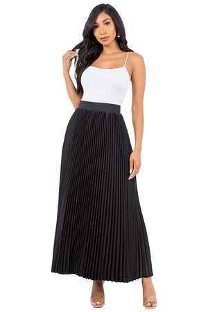 Waist Banded LONG Black MAXI SKIRTS