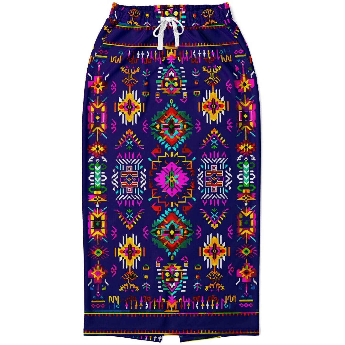 We Are Israel Tribal Fusion Fashion Long Pocket Skirt Royal Purple
