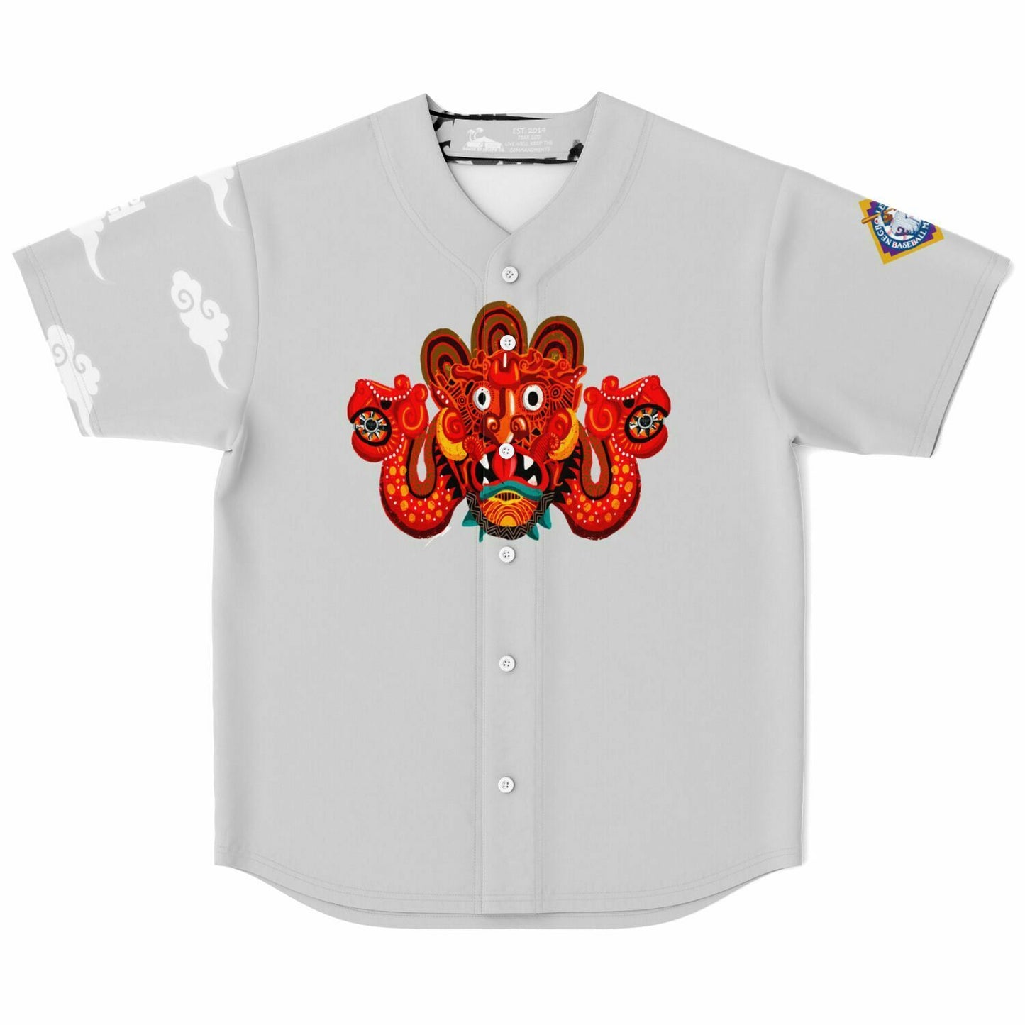 Hebrew Top 10 Baseball Jersey Classic Grey