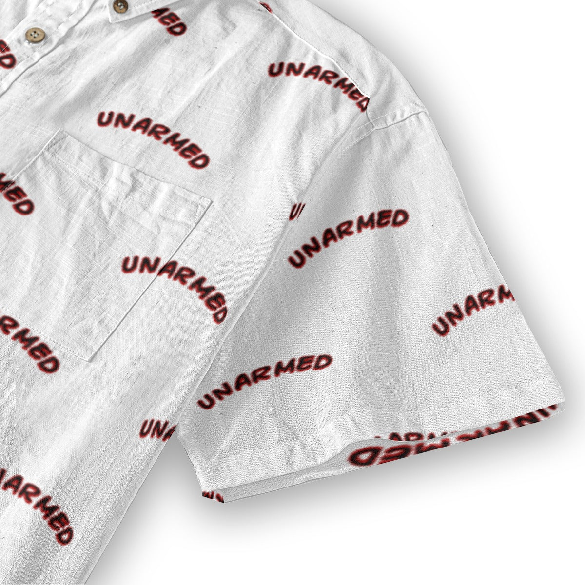 Unarmed Men's Breathable White Bamboo Cotton Shirt