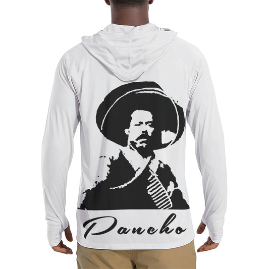 Pancho White Men's & Women's Sunscreen  Sports Hoodie With Thumb Holes