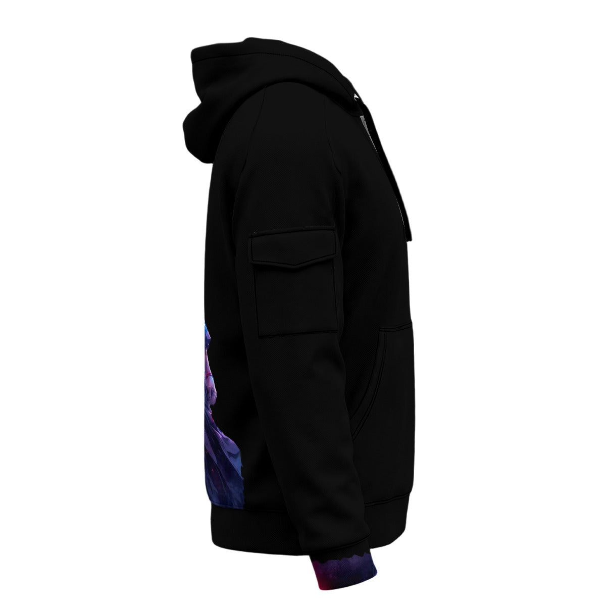 Anime Dimension Sword Art All-Over Print Men’s Fleece Half-Zip Hoodie With Arm Pockets