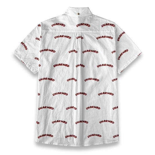 Unarmed Men's Breathable White Bamboo Cotton Shirt