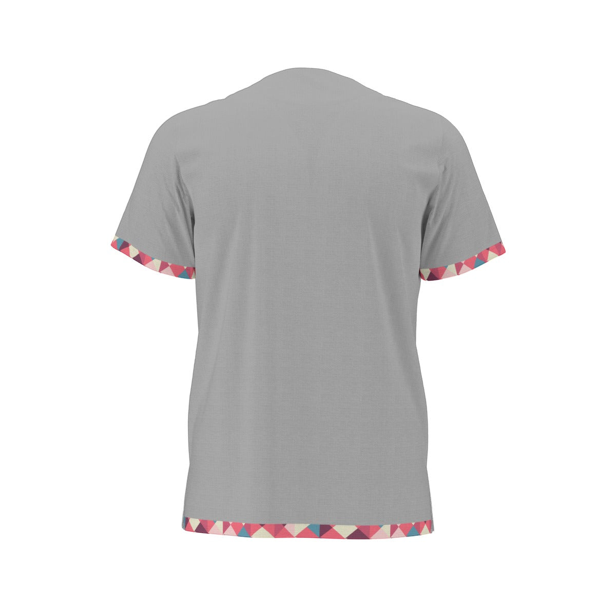 Grey Tribal All-Over Print  Men's African Dashiki Shirt