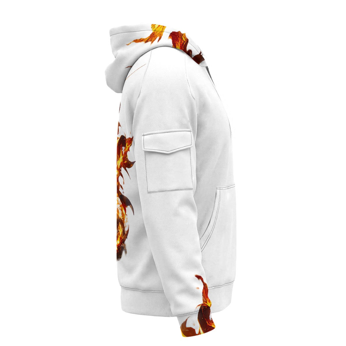 Anime Slayer Of Demons Art All-Over Print Men’s Fleece Half-Zip Hoodie With Arm Pockets