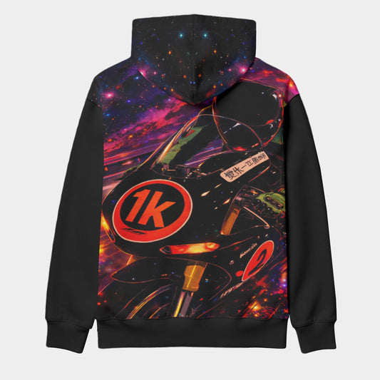 Liter Bike Master Race All-Over Print Men's Thicken Pullover Hoodie