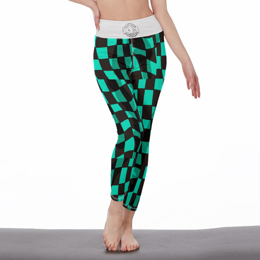 Tanjiro Slayer Of Demons Women’s High-Waisted Yoga Pants|210GSM