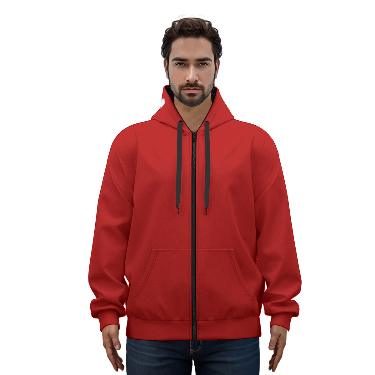 All-Over Print Unisex Pullover Hoodie With Zipper Closure | 310GSM Cotton