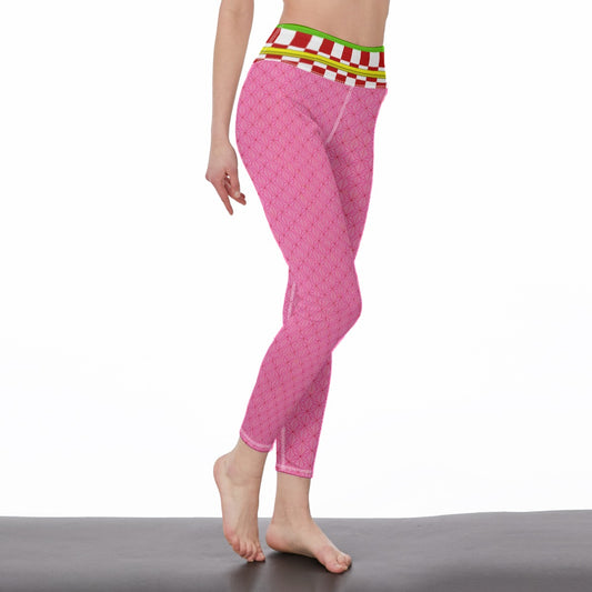 Nezuko Slayer Of Demons Women’s High-Waisted Yoga Pants|210GSM