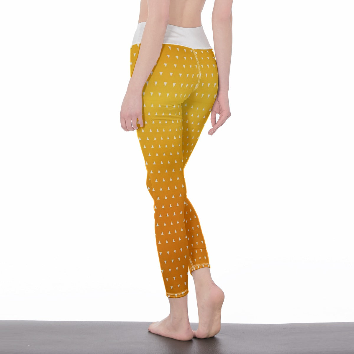 Zenitsu Slayer Of Demons Women’s High-Waisted Yoga Pants|210GSM