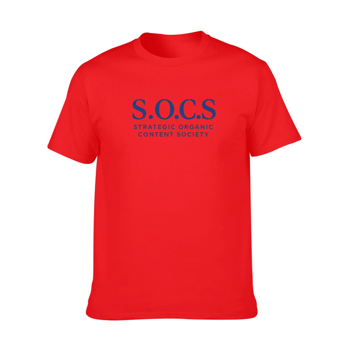 Urban Streetwear SOCS Society O-neck Short Sleeve T-Shirt | 180GSM Cotton (DTF)