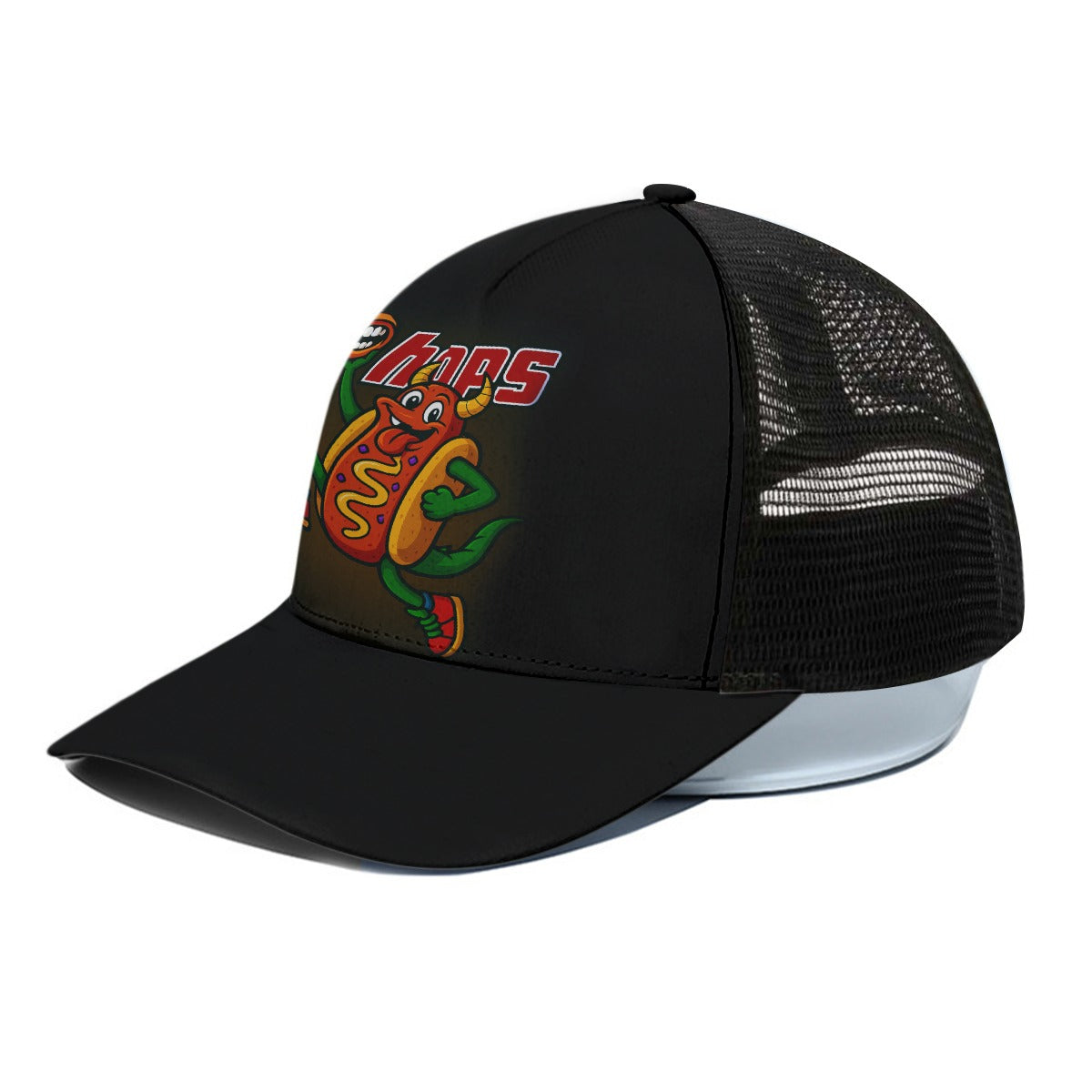 Urban Hops Trucker Hat With Black Half-mesh