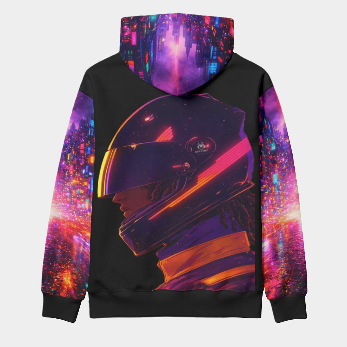Tokyo Metro All-Over Print Men's Thicken Pullover Hoodie