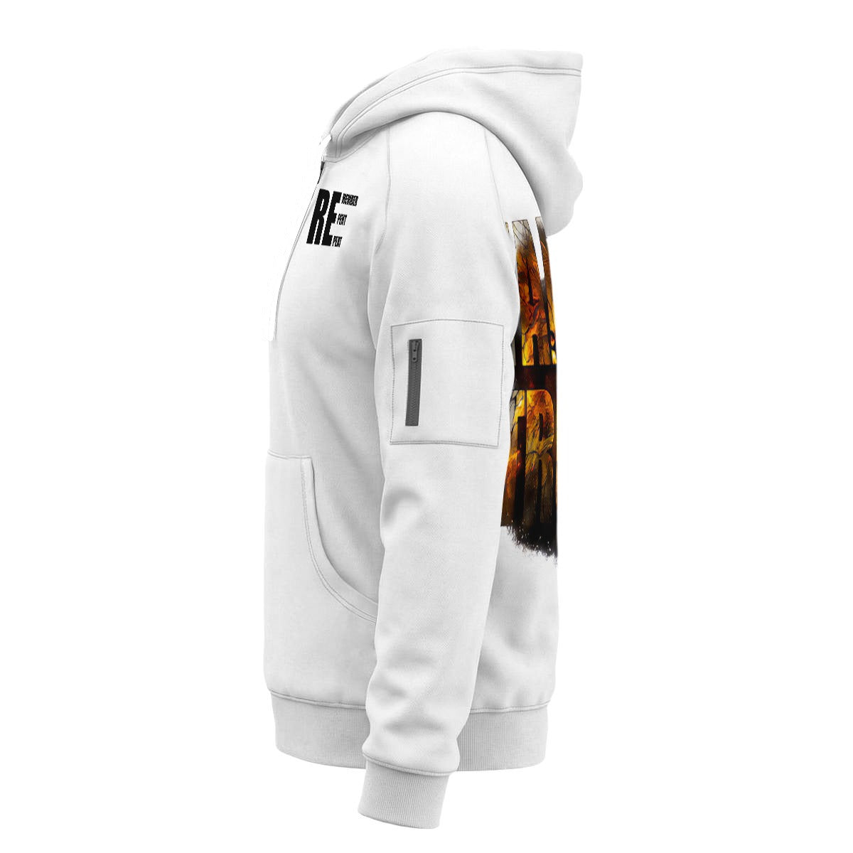 Truth All-Over Print Men’s Fleece Half-Zip Hoodie With Arm Pockets