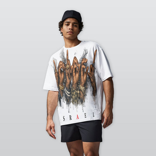 Signs Men’s White Oversize Crewneck T-Shirt t-shirt - product image 1 in white