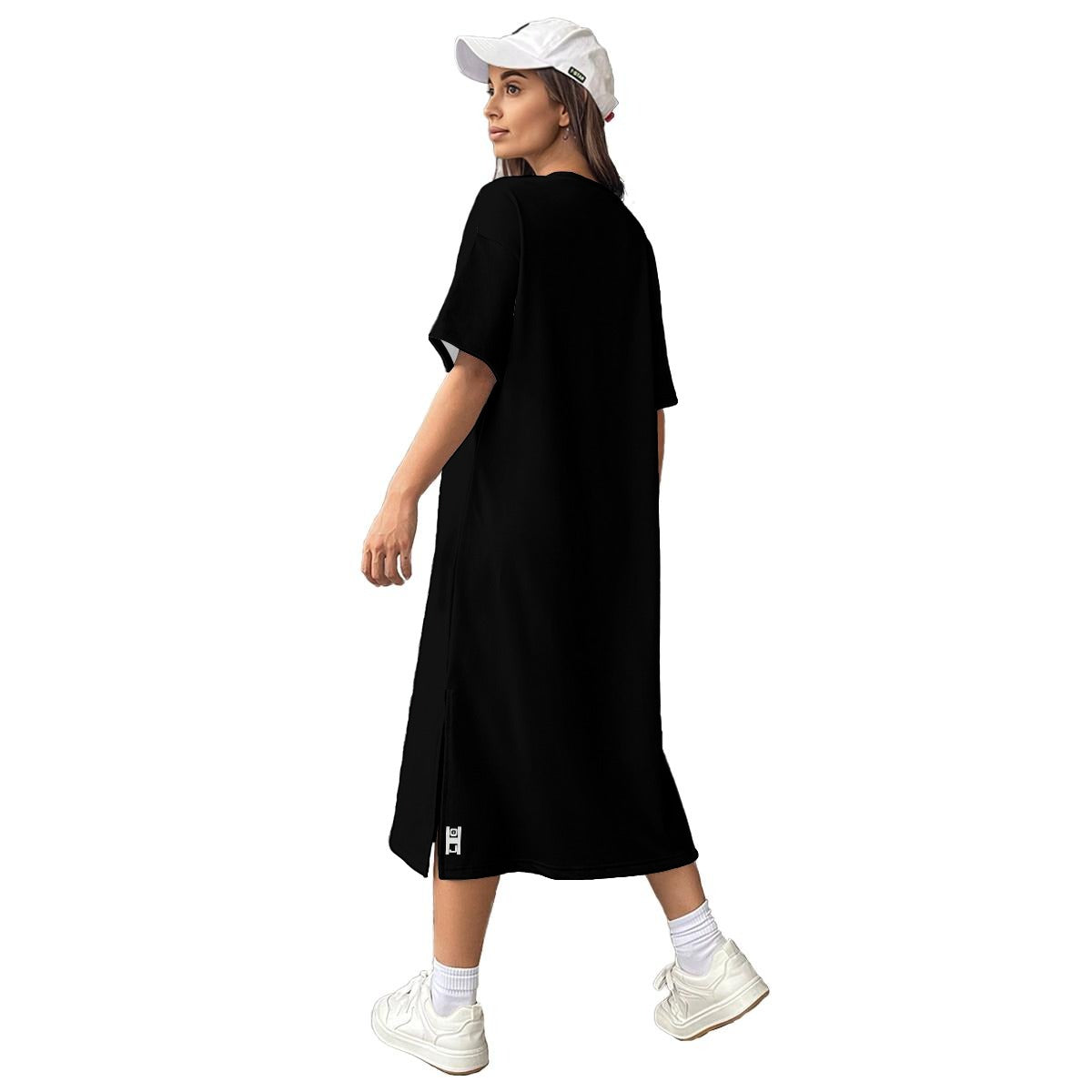 All-Over Print Women's Midi T-Shirt Dress|180GSM Cotton