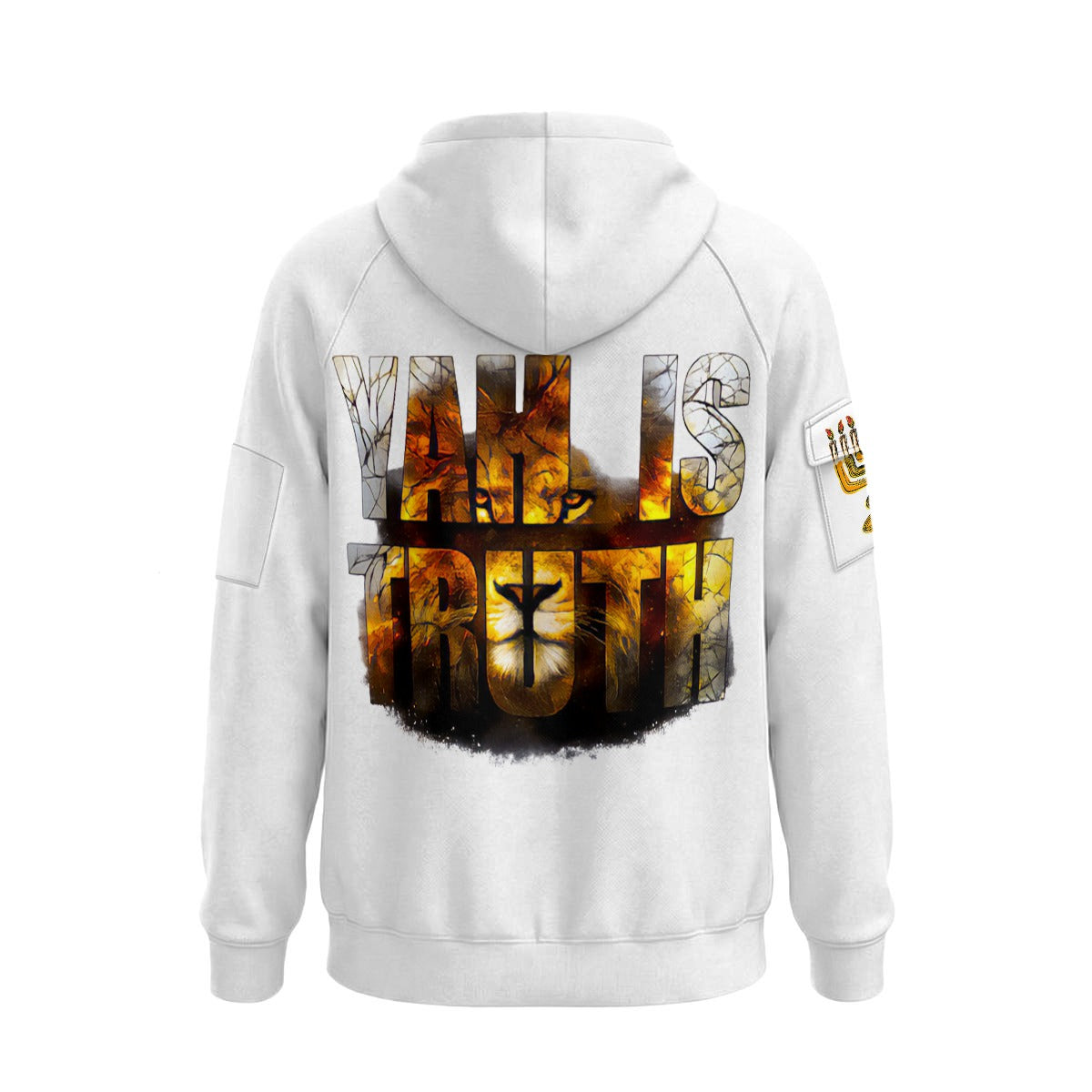 Truth All-Over Print Men’s Fleece Half-Zip Hoodie With Arm Pockets