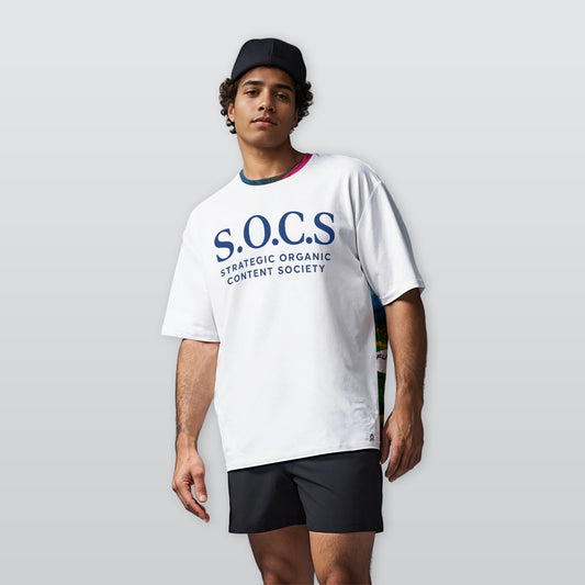 SOCS Society Print Men’s Heavyweight Cotton Crewneck T-Shirt