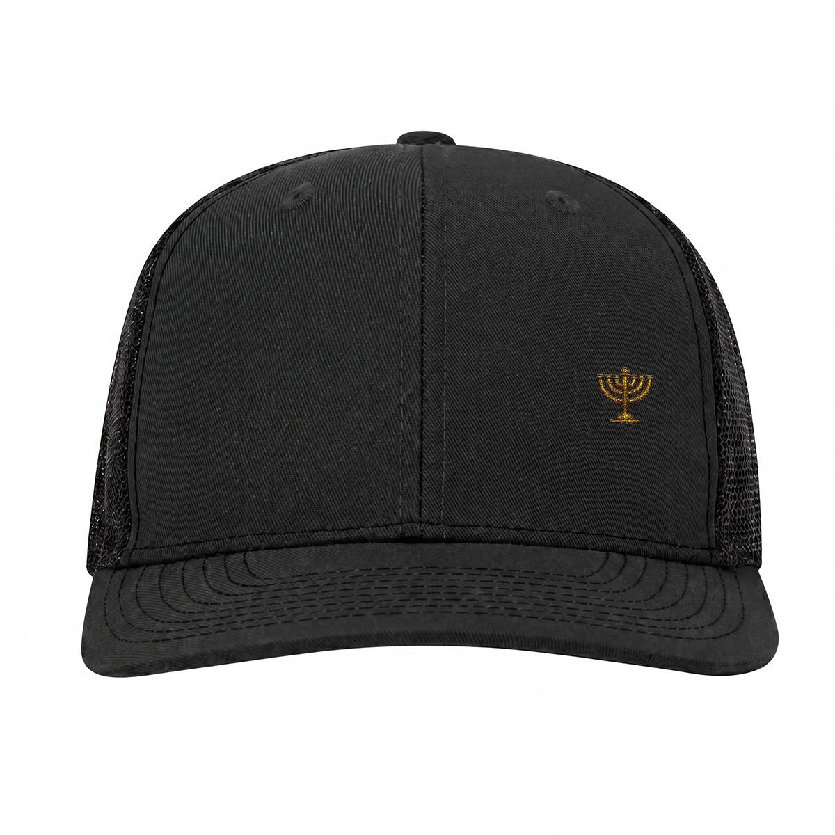 Menorah Embroidery Curved Mesh Cap For Golf