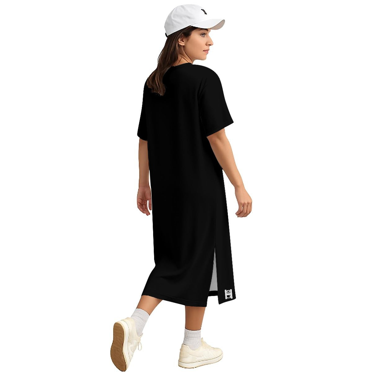 All-Over Print Women's Midi T-Shirt Dress|180GSM Cotton