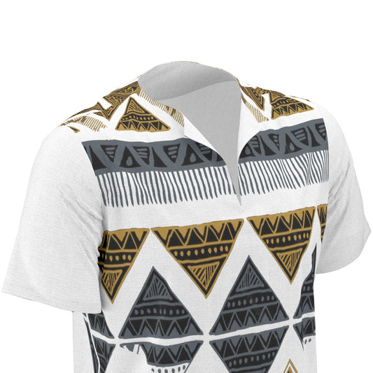 White Men's African Dashiki Shirt shirt - product image 1 in white