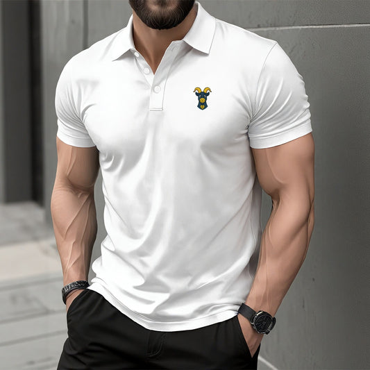 Integrity Men's Short Sleeve Button Polo Shirt
