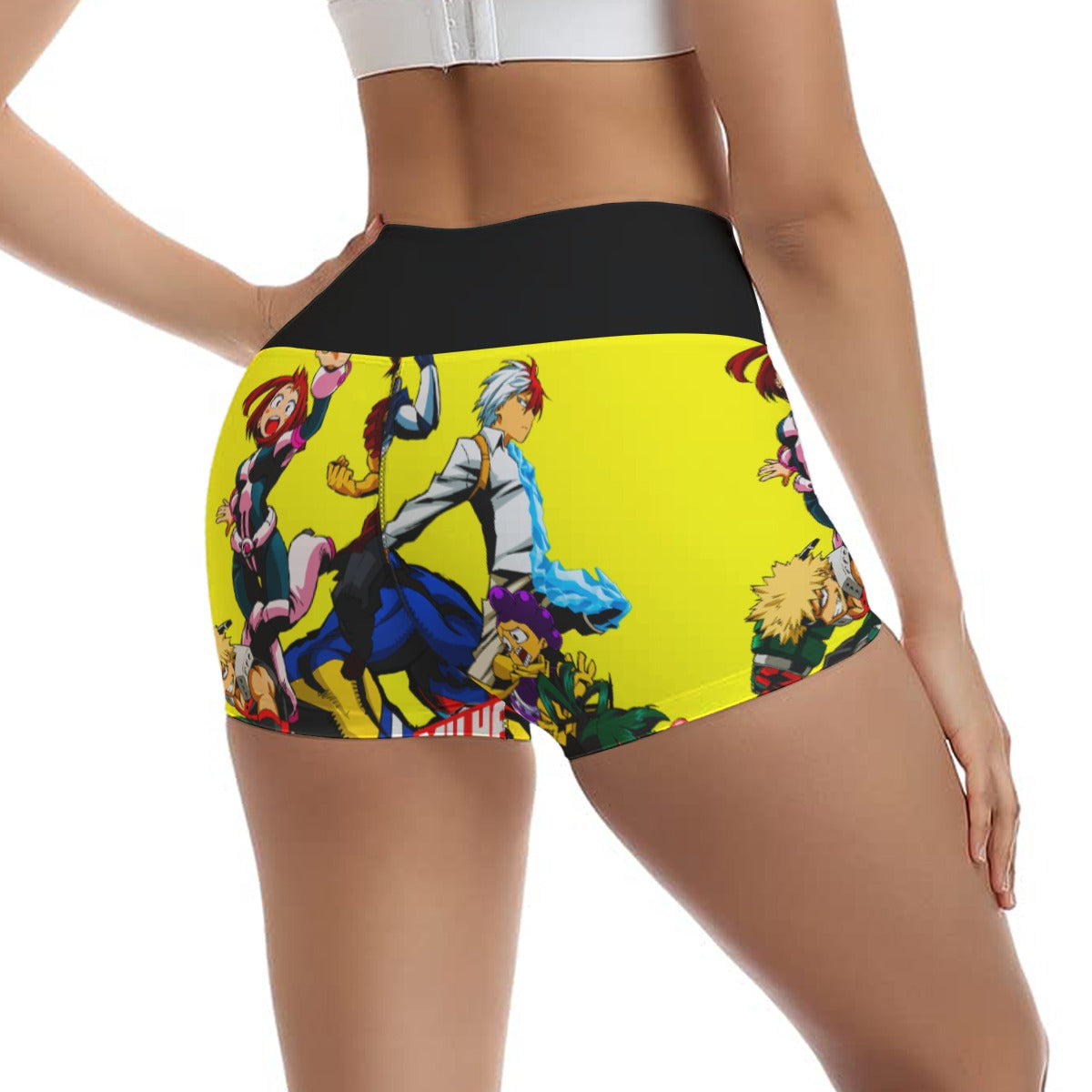 MHA All-Over Print Women's Ultra-Short Yoga Shorts