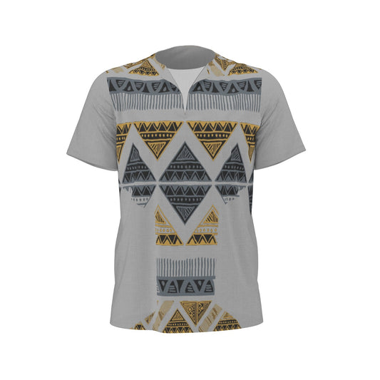 Grey Men's African Dashiki Shirt shirt - product image 1 in gray