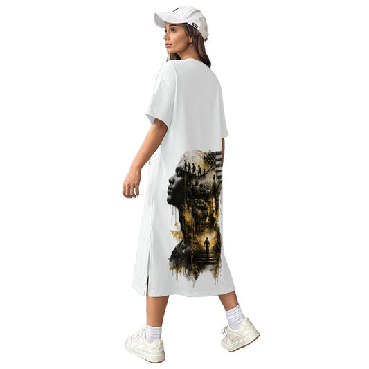 Requiem Women's Midi T-Shirt Dress t-shirt dress - product image 2 alternate view