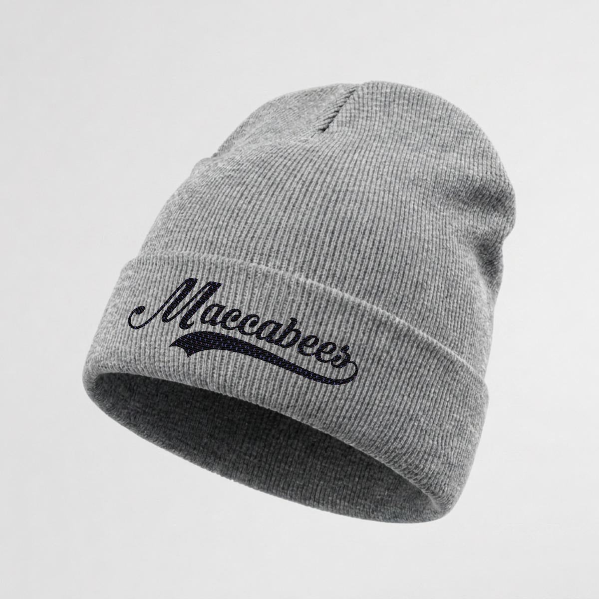 Maccabees Embroidered Knit Beanie
